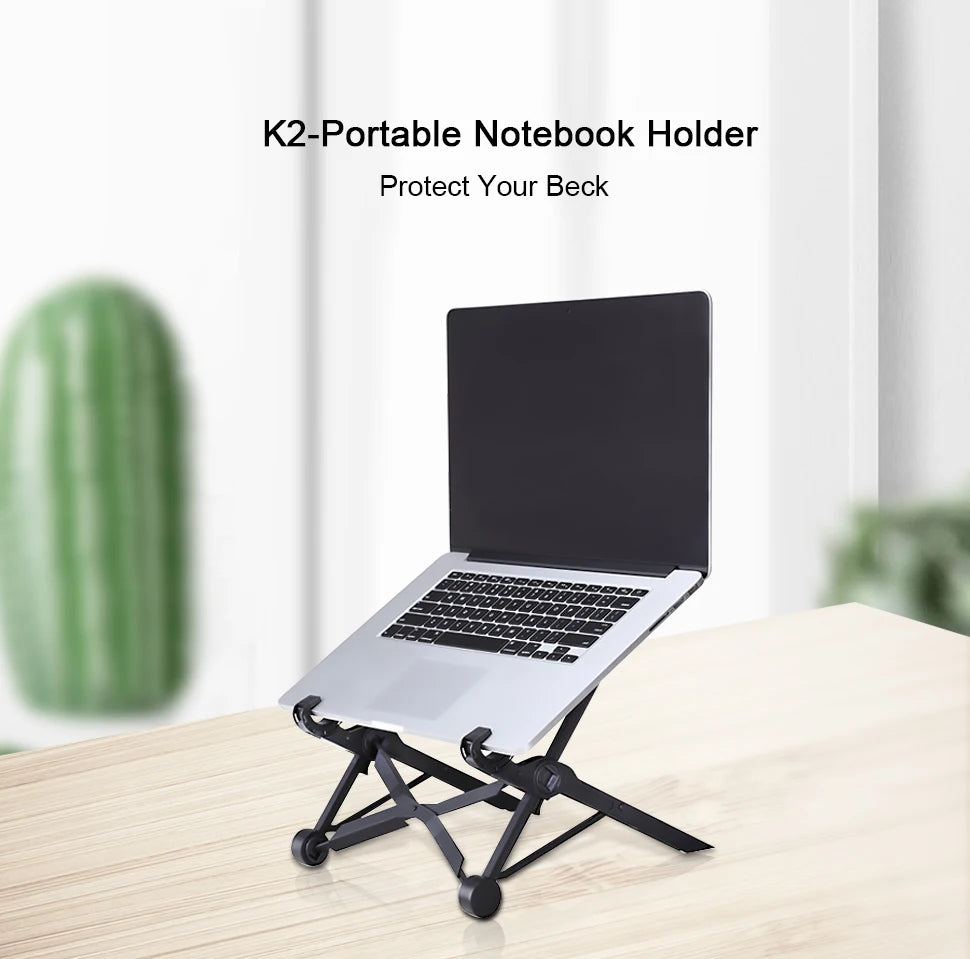 Folding Portable Laptop Stand, Adjustable Height Bracket for Optimal Viewing Angle, Laptop Accessories.