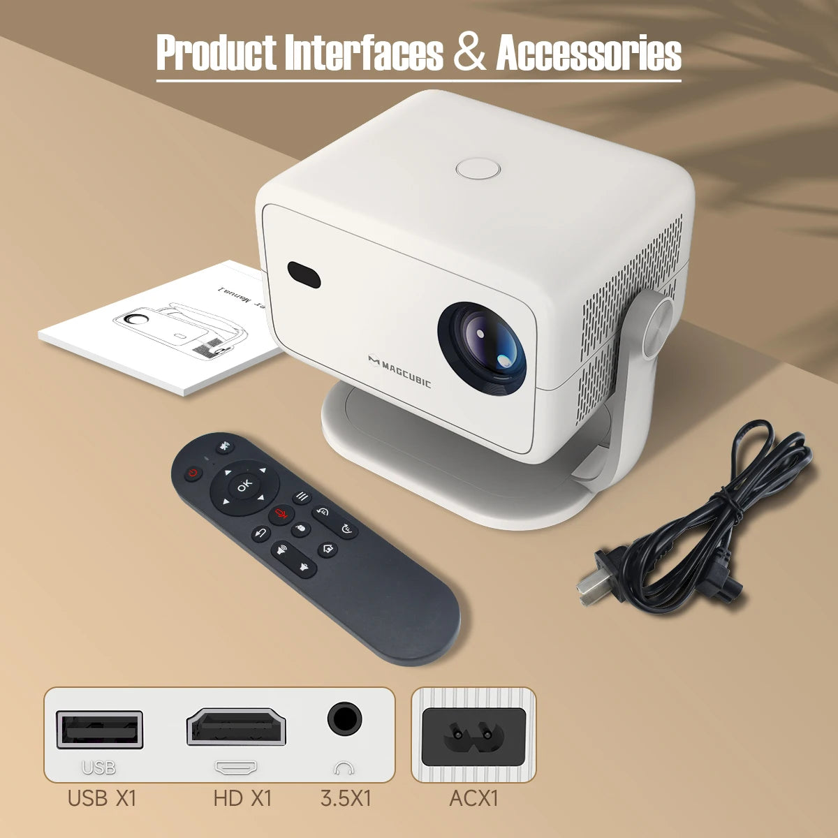 4K Android 1080P Projector – 650ANSI