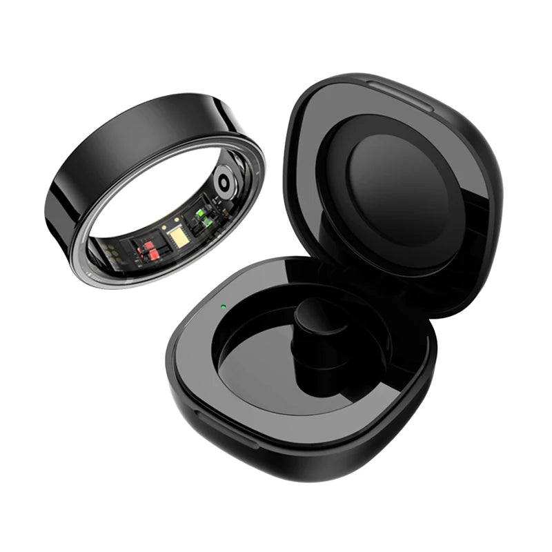 R09 Health Smart Ring – Heart Rate, SpO₂, Temp Tracking, 5ATM Waterproof