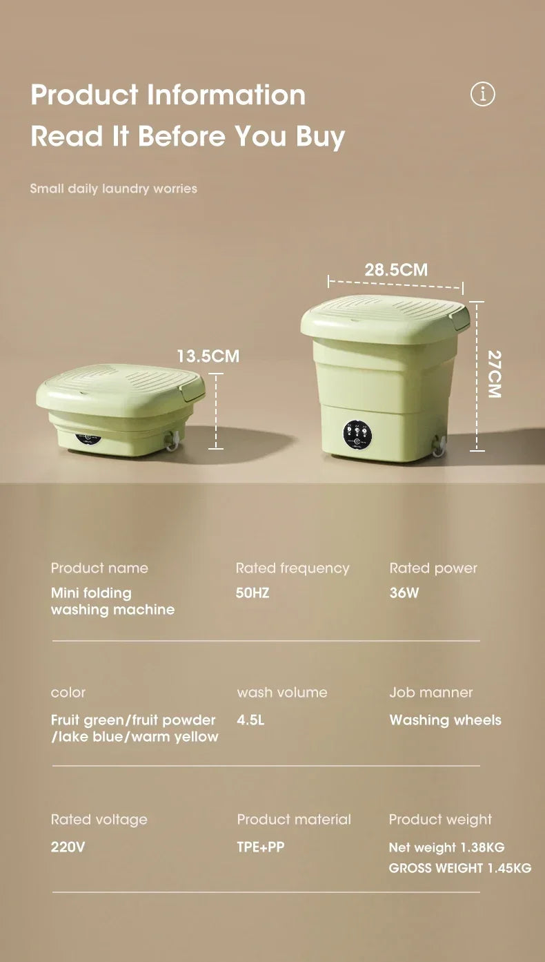 Portable Folding Washer