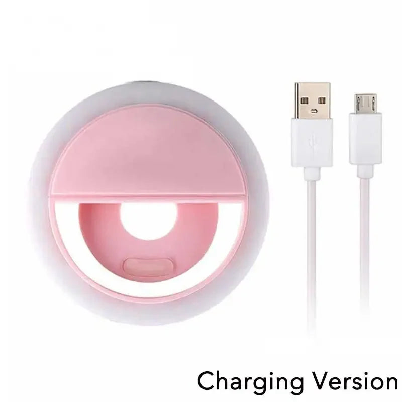 USB Selfie Ring Light – Bright, Adjustable Phone Light for iPhone & Android