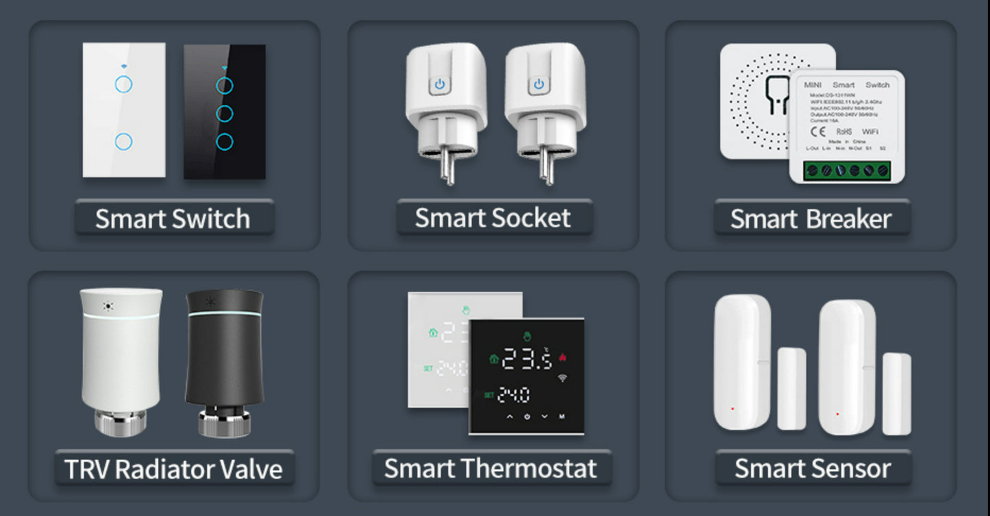 Smart Touch Wall Switch – 1/2/3/4 Gang, WiFi