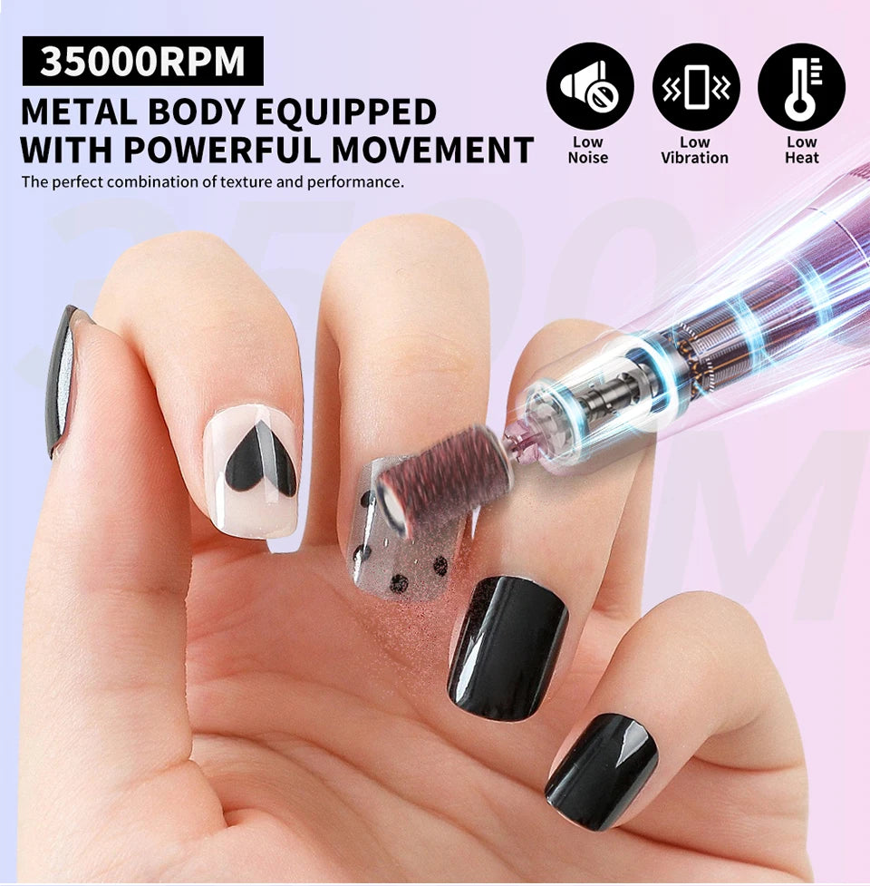 35,000RPM Pro Rechargeable Nail Drill β Fast, Portable & Powerful