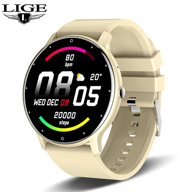 LIGE ZL02 Smartwatch – Touch Screen, Bluetooth Calls, IP67 Waterproof