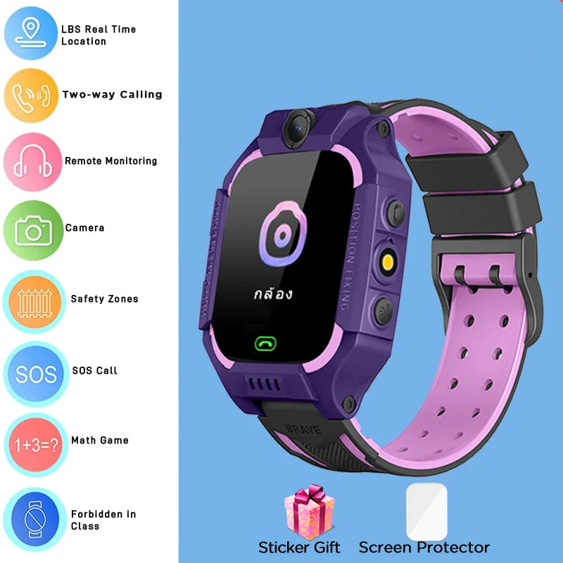 4G Kids Smart Watch – GPS, Camera, Waterproof & SOS Calls