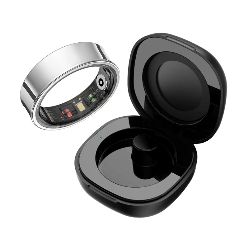 R09 Health Smart Ring – Heart Rate, SpO₂, Temp Tracking, 5ATM Waterproof