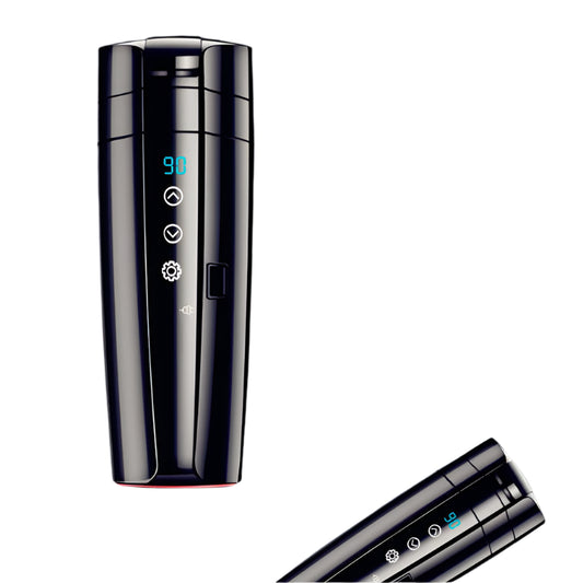 12V 24V Car Heating Cup Electric Kettle Stainless Steel Smart Temperature Control Touch LCD Display Travel Coffee Mug Warmer