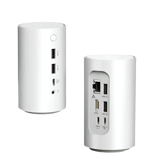 8-in-1 USB-C Hub – Dual HDMI 4K, 100W PD Charging, 3x USB 3.0, SD/TF Card Reader