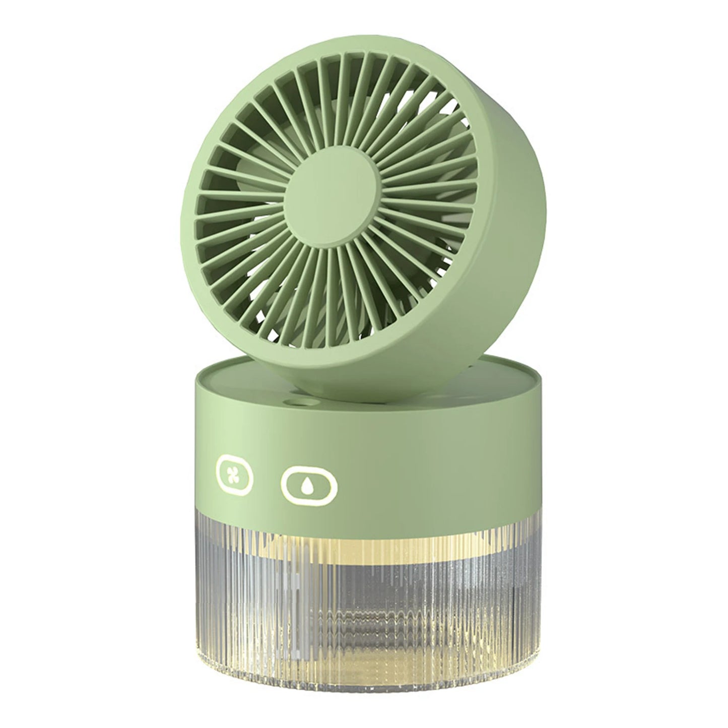 USB Mini Air Cooler + Humidifier & LED Light – 3-Speed Portable Comfort for Desks & Bedrooms