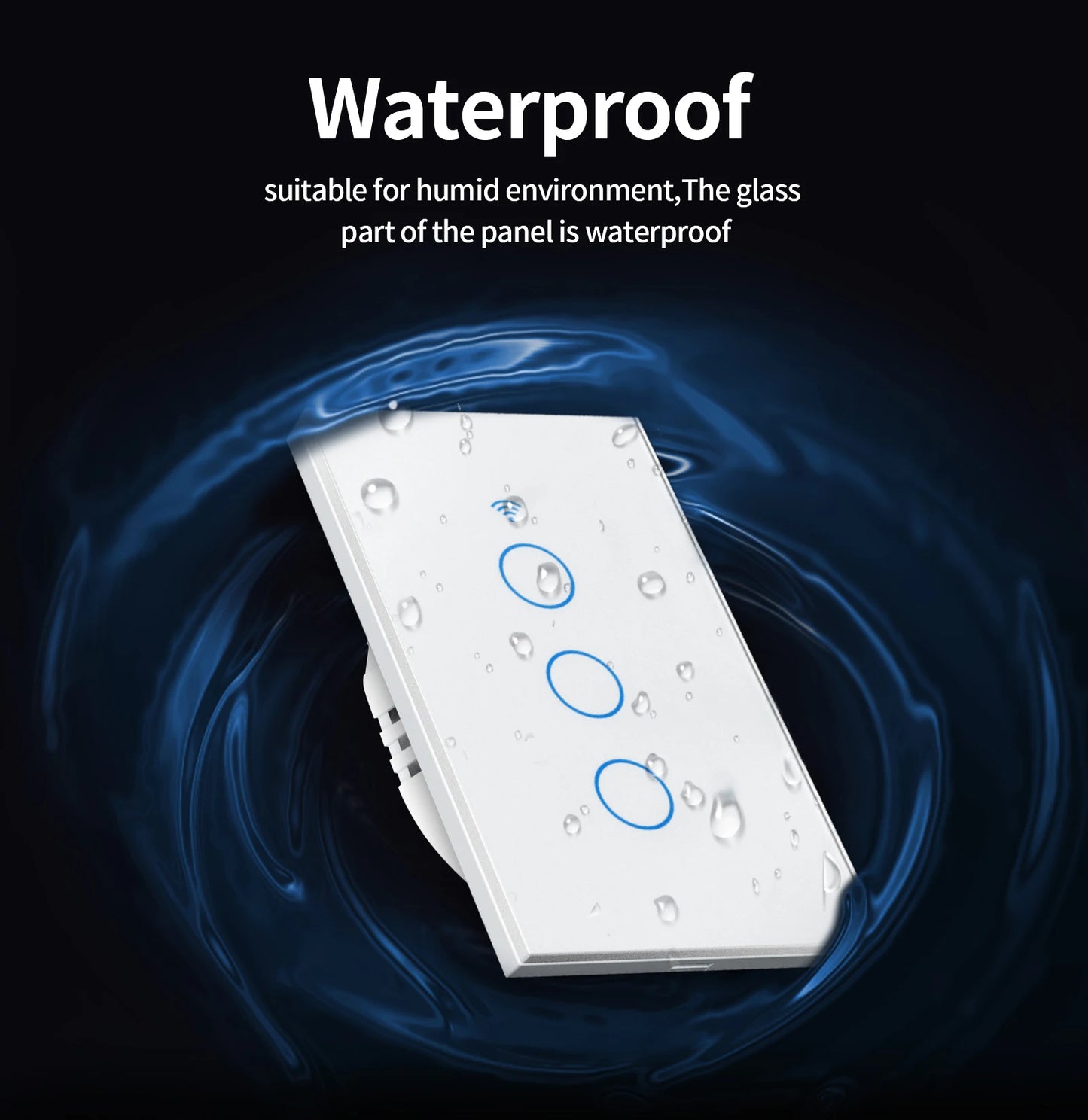 Smart Touch Wall Switch – 1/2/3/4 Gang, WiFi