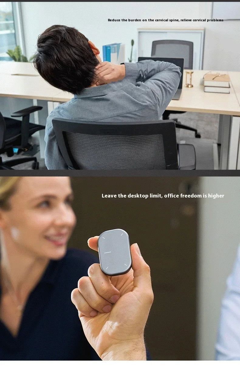 Wireless Air Mouse and Touchpad - All-in-One AI Presenter with Laser and ChatGPT Recording Features