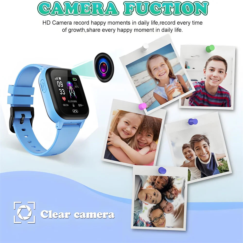 4G Kids Smart Watch – GPS, Camera, Waterproof & SOS Calls