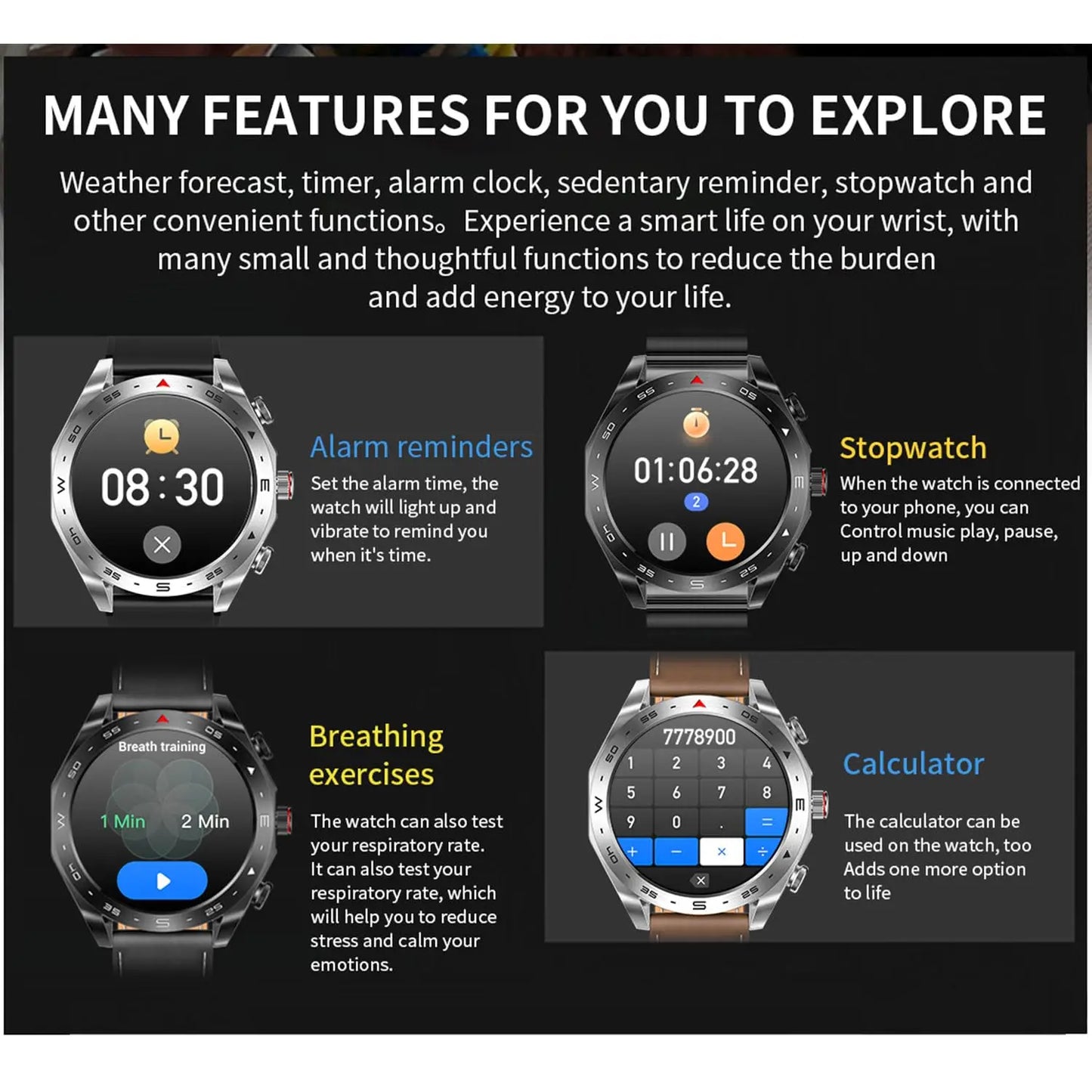 New Smart Watch & Bluetooth Earbuds 2-in-1