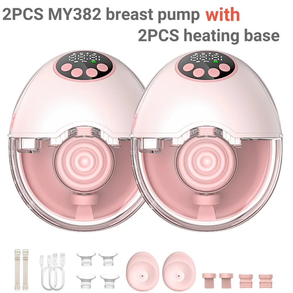 Wireless Wearable Breast Pump with Heating & Sterilization