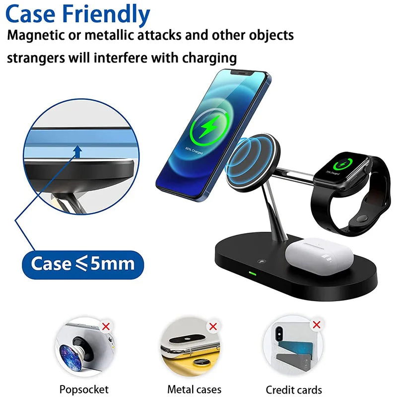3-in-1 Fast Wireless Charging Stand