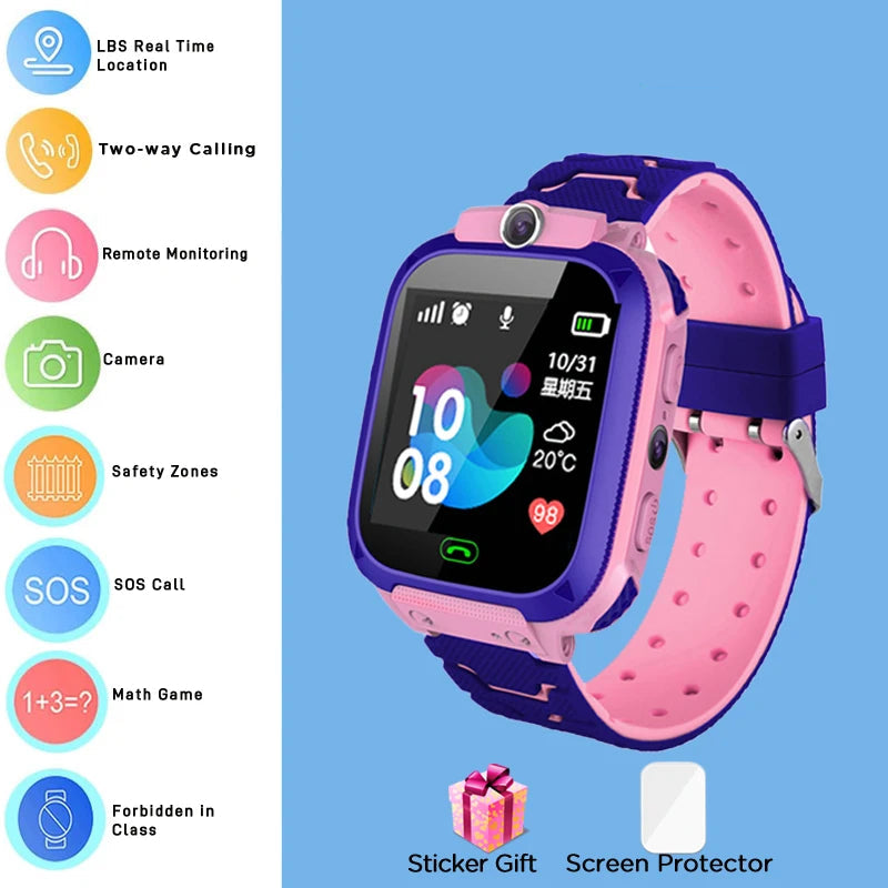 4G Kids Smart Watch – GPS, Camera, Waterproof & SOS Calls