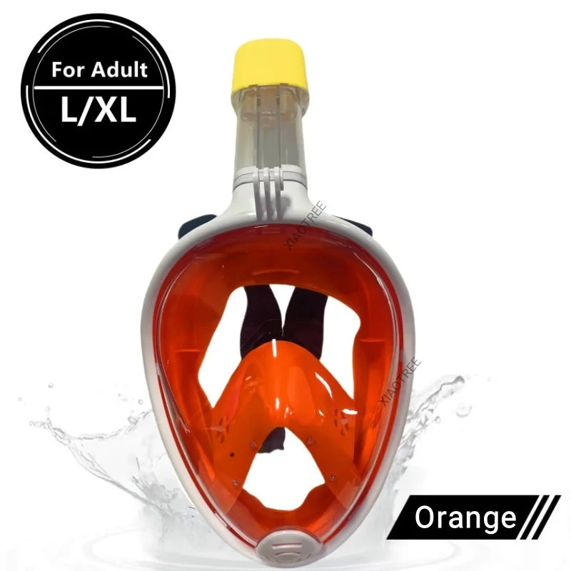 Underwater Anti-Fog Full Face Snorkel Mask