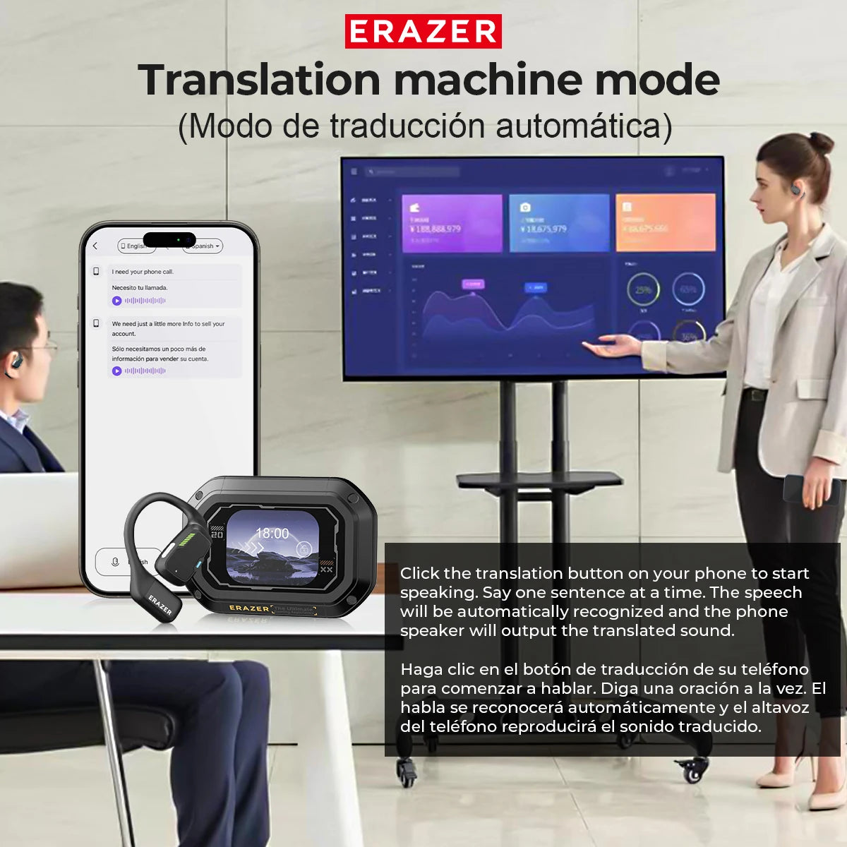 ERAZER XP6 – AI Wireless Sleep Headphones with ASMR & DIY Equalizer