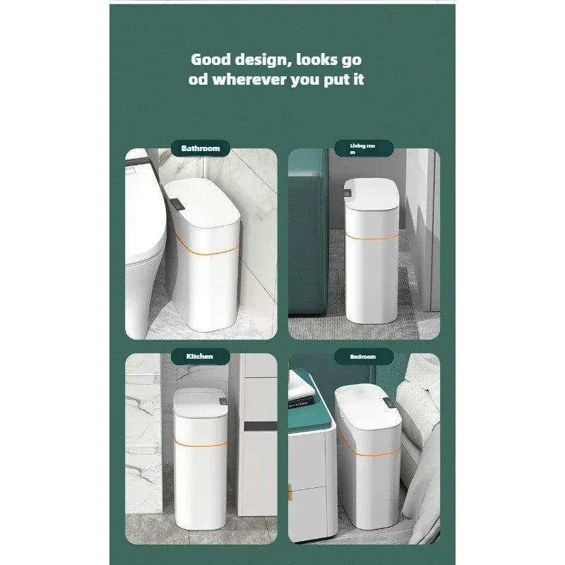 Smart Automatic Trash Can – Touchless, Large Capacity, Waterproof