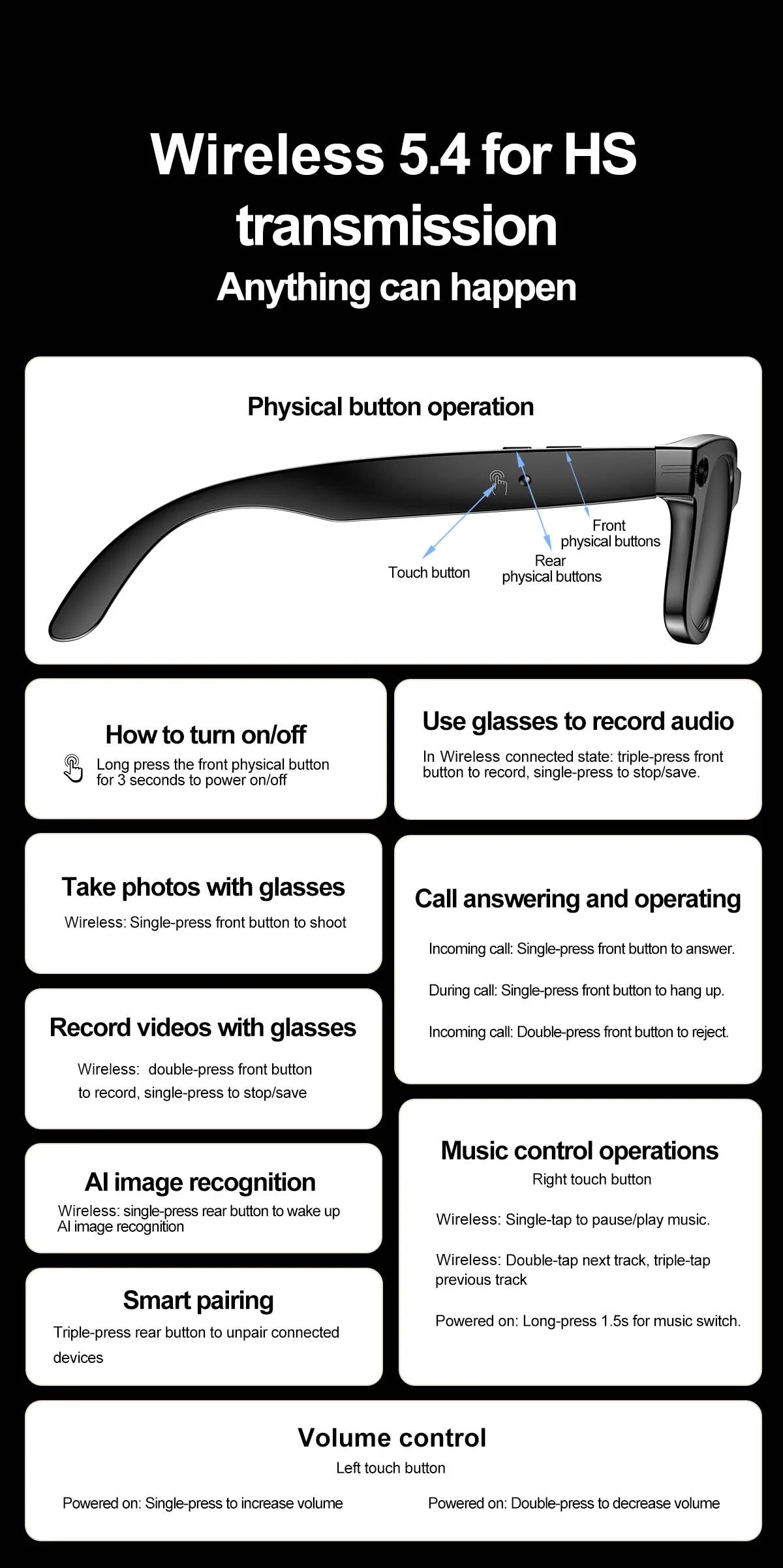 Smart Glasses with AI-Powered Features