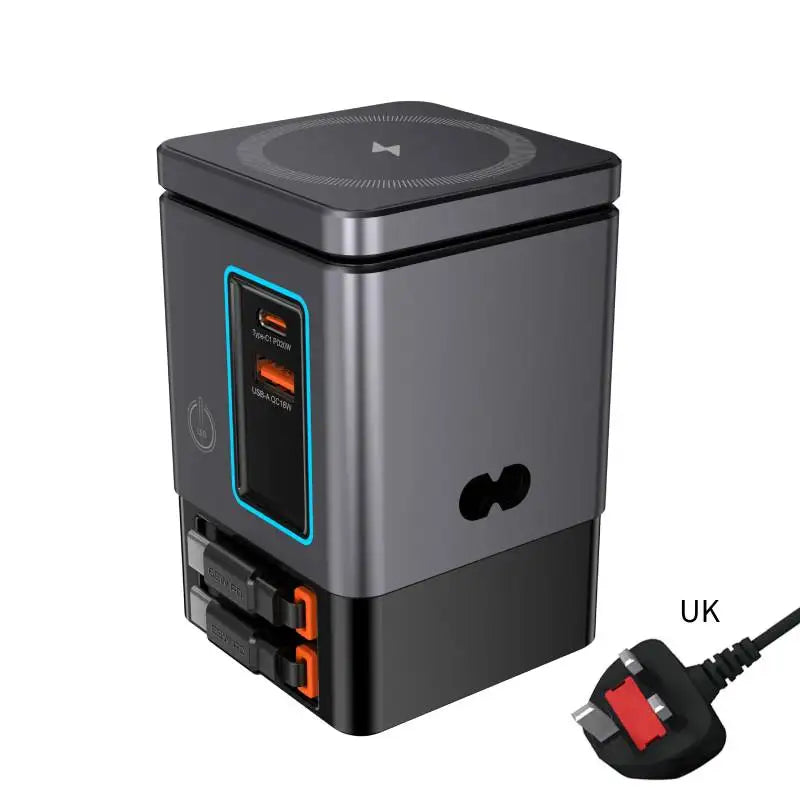 6-in-1 Fast Charging Station – 105W Retractable