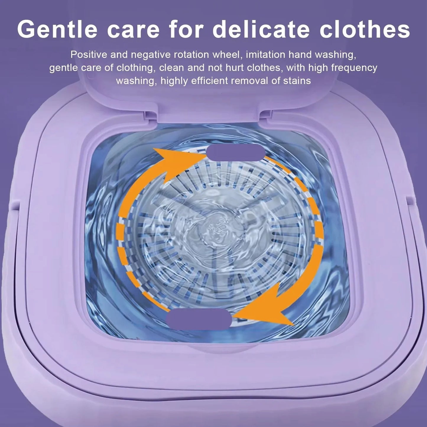 8L Foldable Mini Washer with Spin Dryer