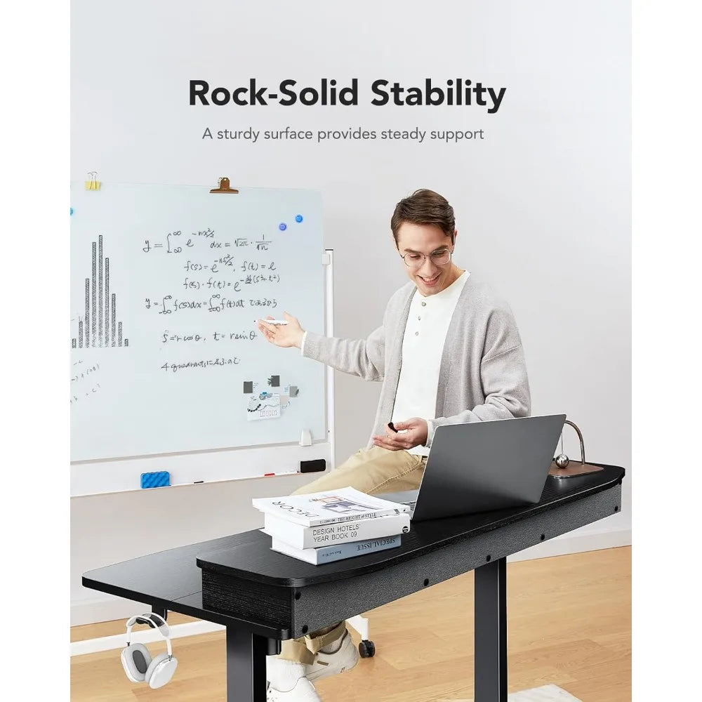 48x24″ Electric Standing Desk w/ Drawers & C-Clamp Mount – Height Adjustable