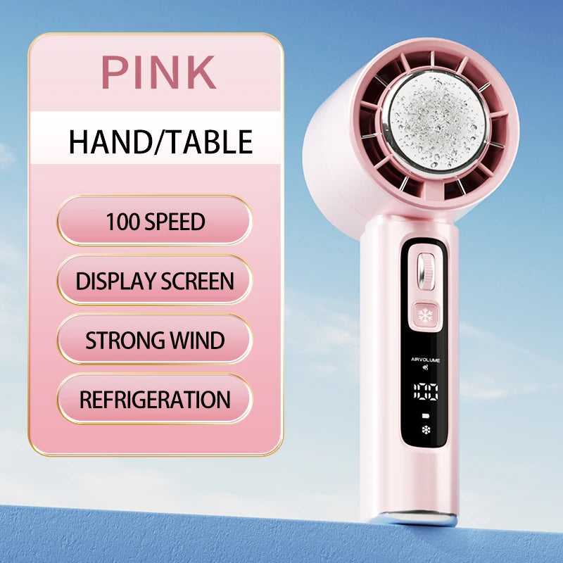 Refrigeration High-Speed Handheld Electric Fan - 4000mAh