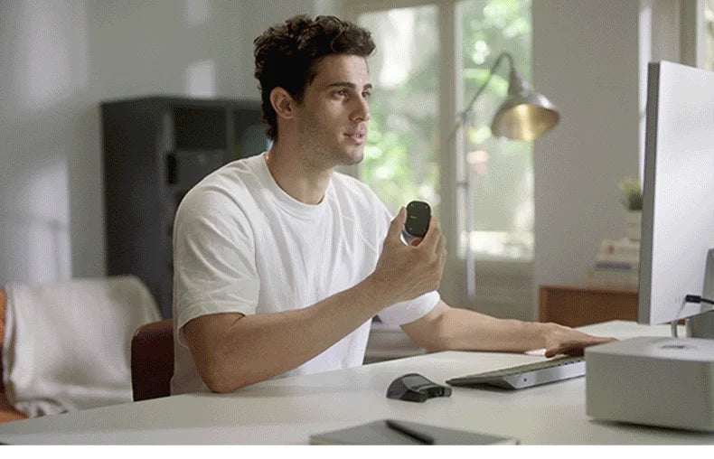 Wireless Air Mouse and Touchpad - All-in-One AI Presenter with Laser and ChatGPT Recording Features