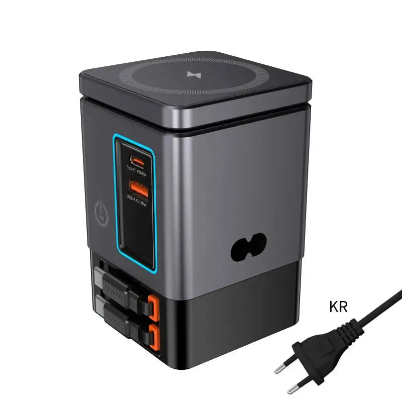 6-in-1 Fast Charging Station – 105W Retractable