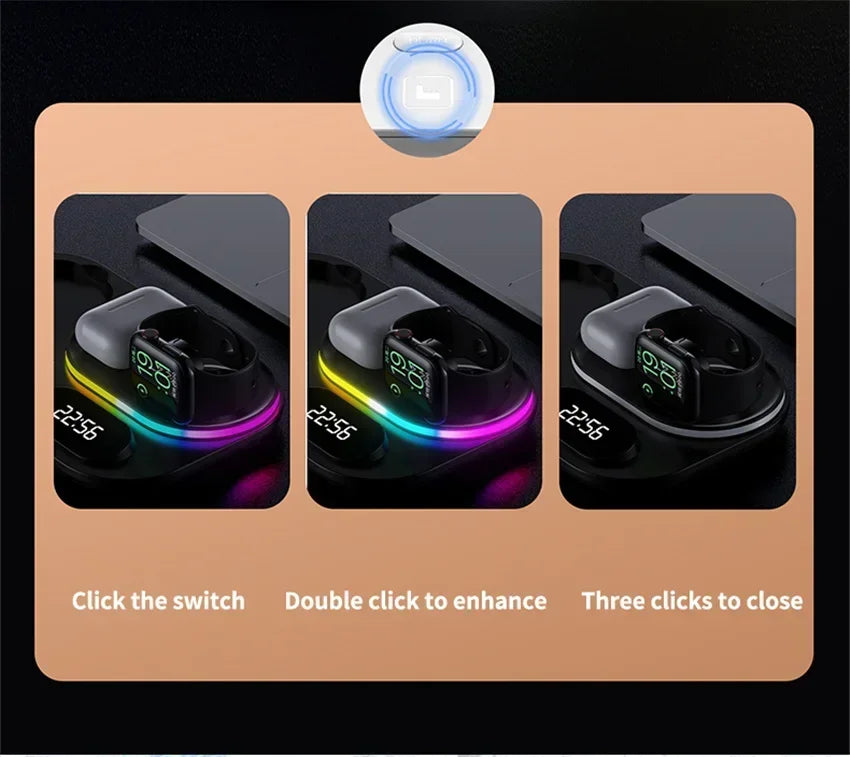 Fast Wireless Charging Station 3-in-1 – Universal Dock
