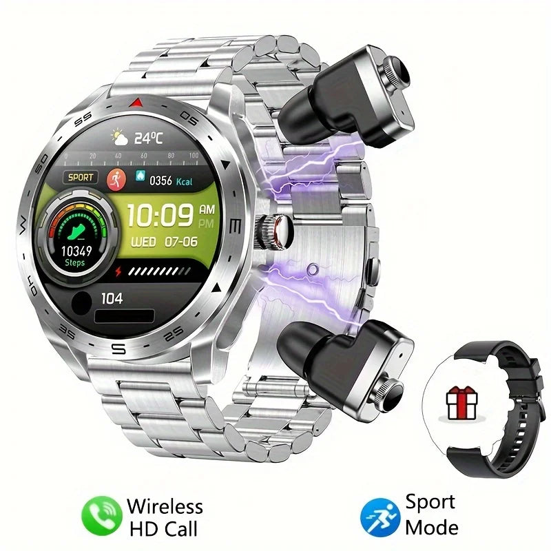 New Smart Watch & Bluetooth Earbuds 2-in-1