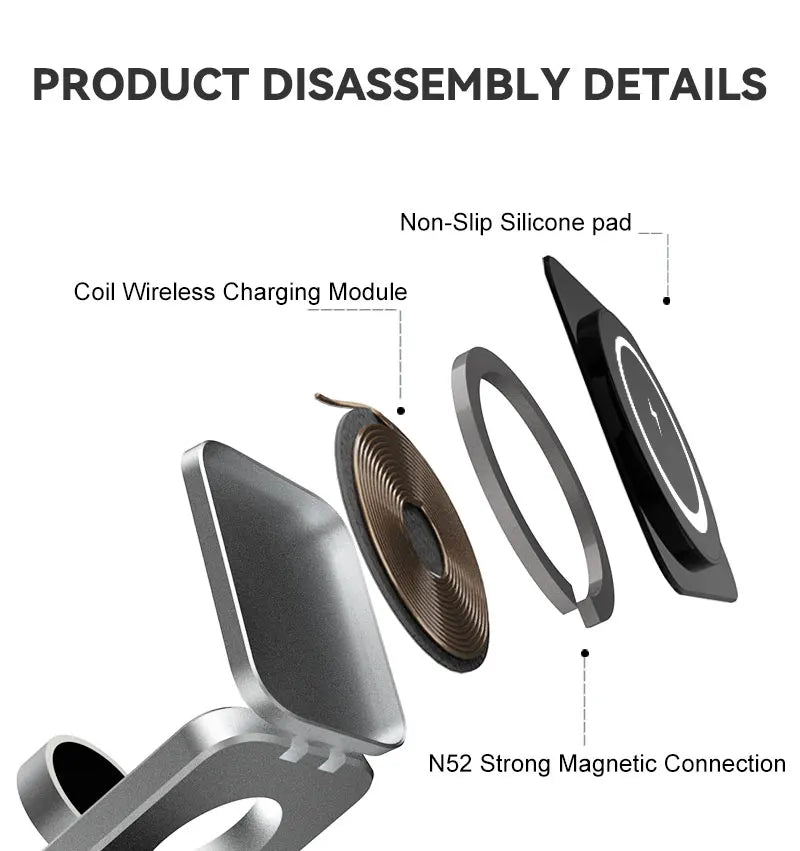 3-in-1 Magnetic Wireless Charger – 30W Fast Charging