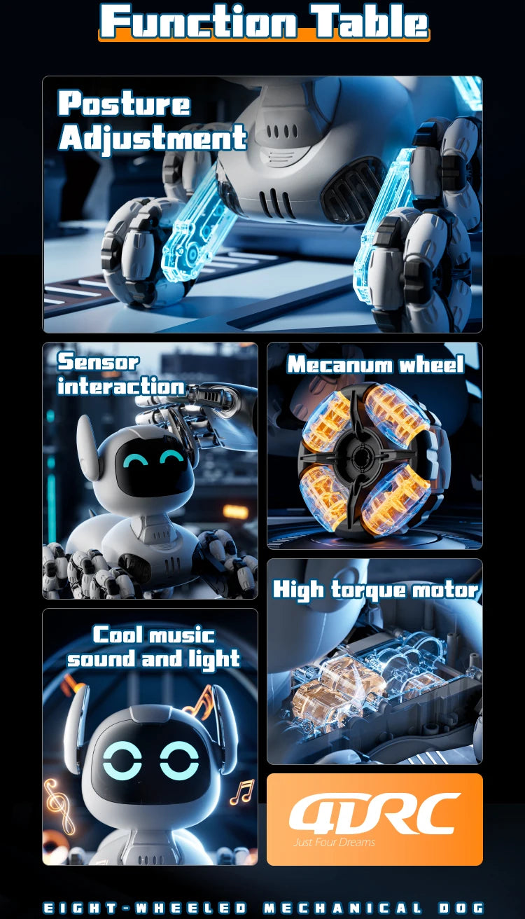 Stunt Master - 8WD Intelligent Robot Dog