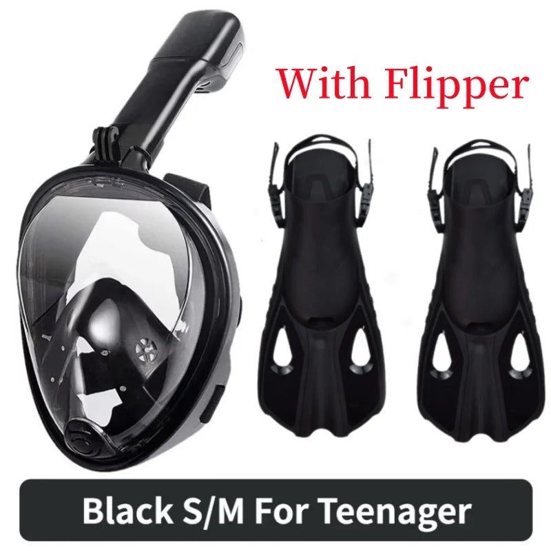 Underwater Anti-Fog Full Face Snorkel Mask