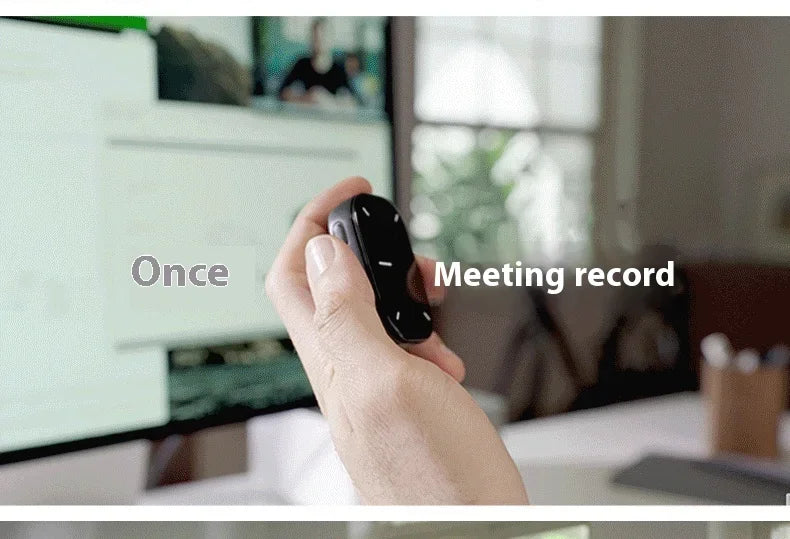Wireless Air Mouse and Touchpad - All-in-One AI Presenter with Laser and ChatGPT Recording Features