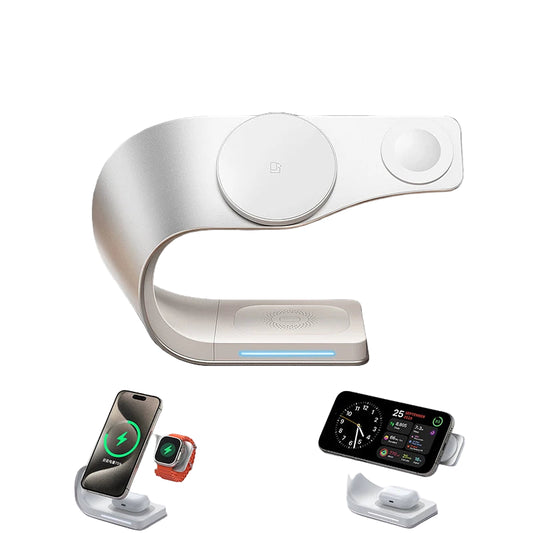 4-in-1 Wireless Charging Station – Fast Magnetic Charging