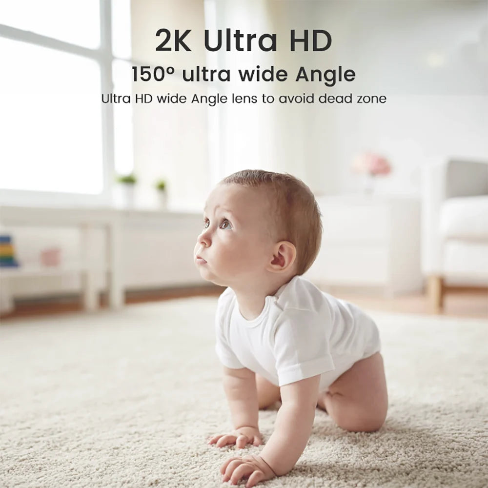 4MP Baby Monitor – WiFi, 360° Pan, Cry Detection & HD Night Vision