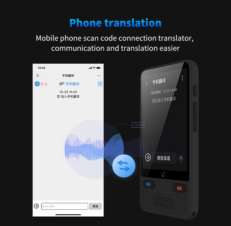 S85 Smart Translator – 138 Languages, Instant Offline Voice Translation, Large Screen