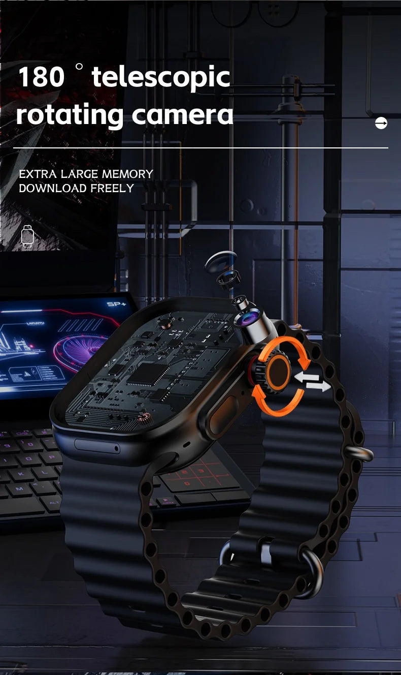 CD12 Smartwatch: 5G LTE, Rotating Camera, 2.26"