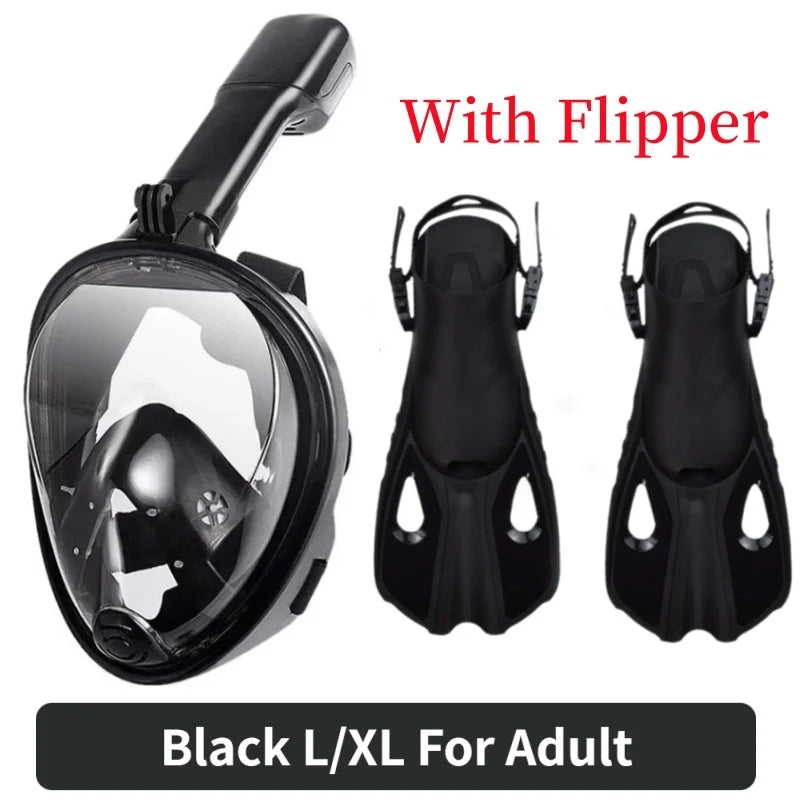 Underwater Anti-Fog Full Face Snorkel Mask