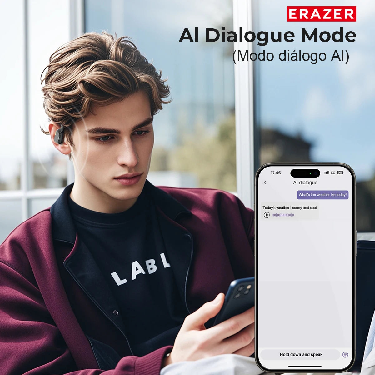 ERAZER XP6 – AI Wireless Sleep Headphones with ASMR & DIY Equalizer