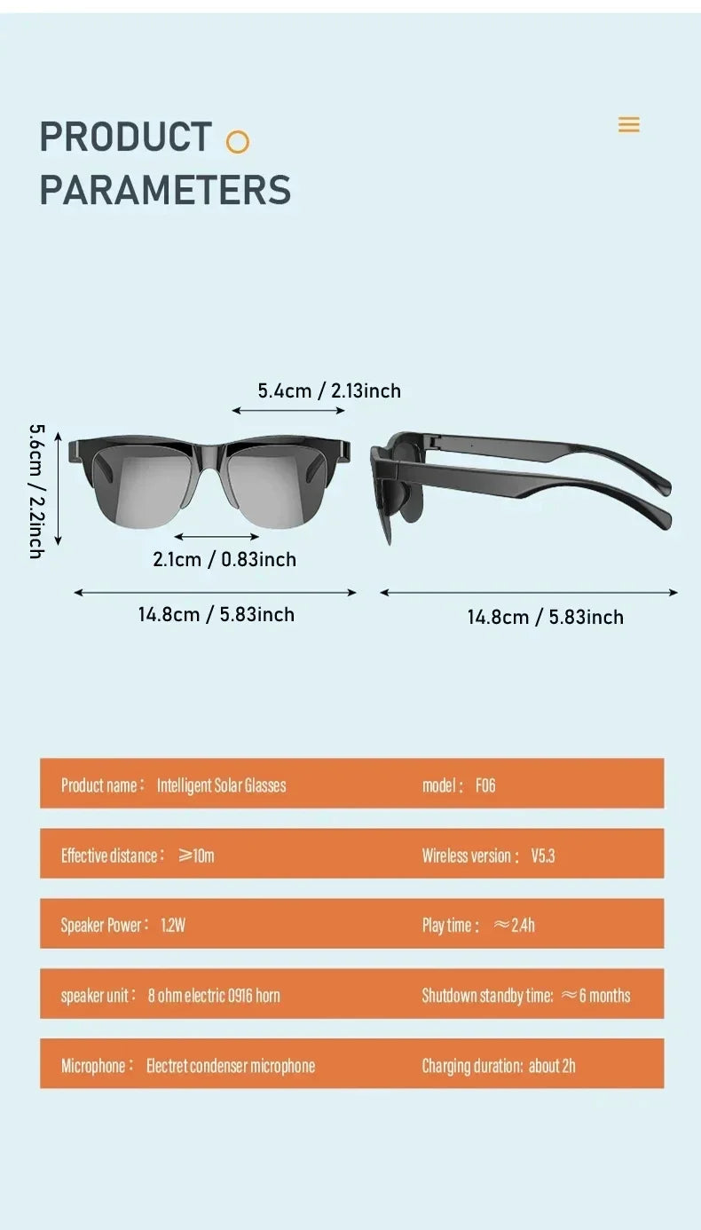 Xiaomi MIJIA Smart Glasses – Bluetooth Calls, Hi-Fi Audio, UV Protection