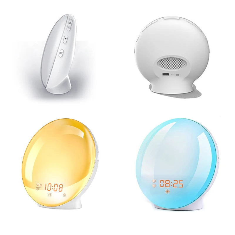 Smart Sunrise Alarm Clock – Dual Alarms, FM Radio, Nightlight & Natural Sounds