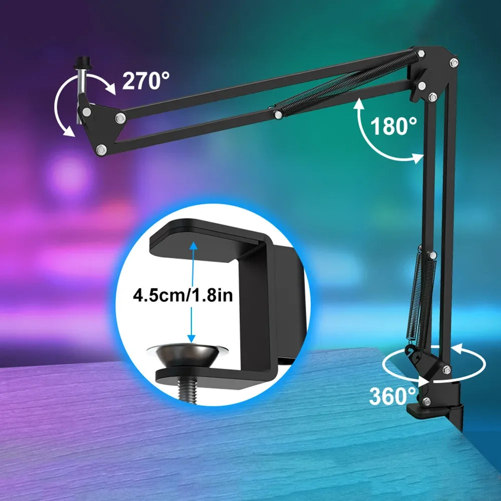 Pro USB Podcast Mic Kit - Boom Arm