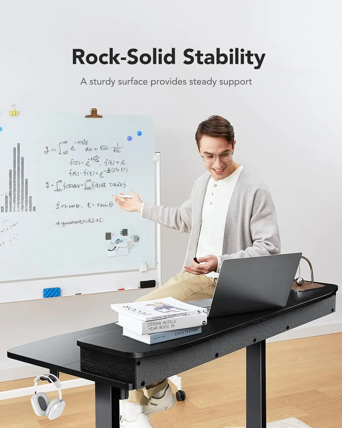 48x24″ Electric Standing Desk w/ Drawers & C-Clamp Mount – Height Adjustable