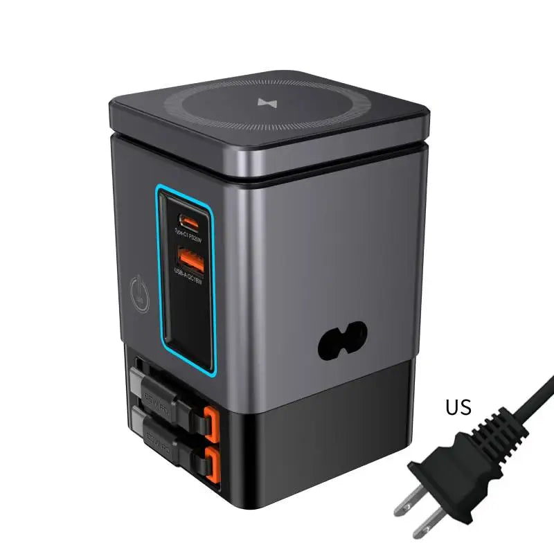 6-in-1 Fast Charging Station – 105W Retractable