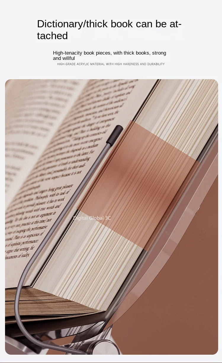 Adjustable Aluminium Book Stand with Various Heights and Angles