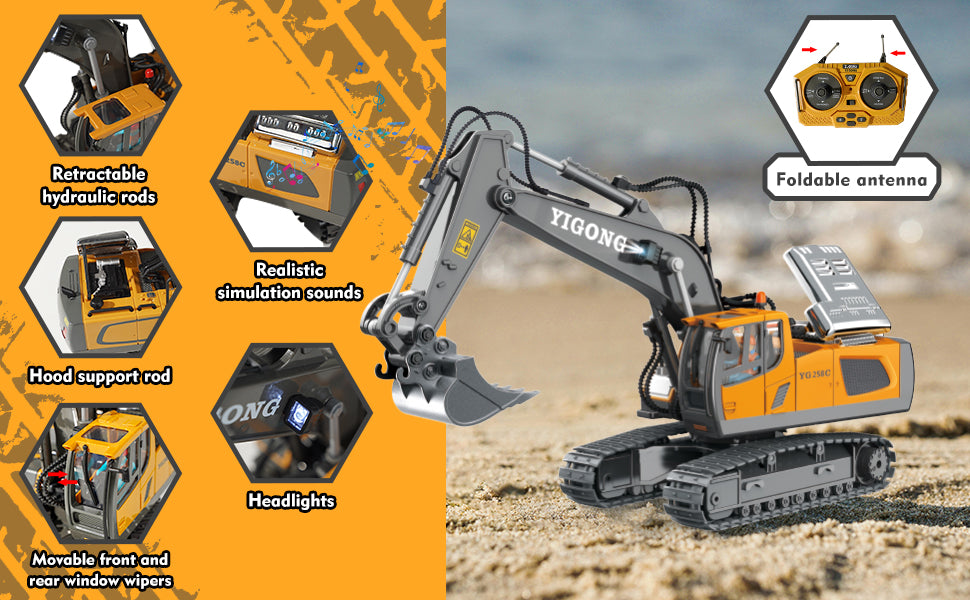 New Drift RC 4x4 Off-Road Excavator – Ultimate Stunt & Crawler Toy