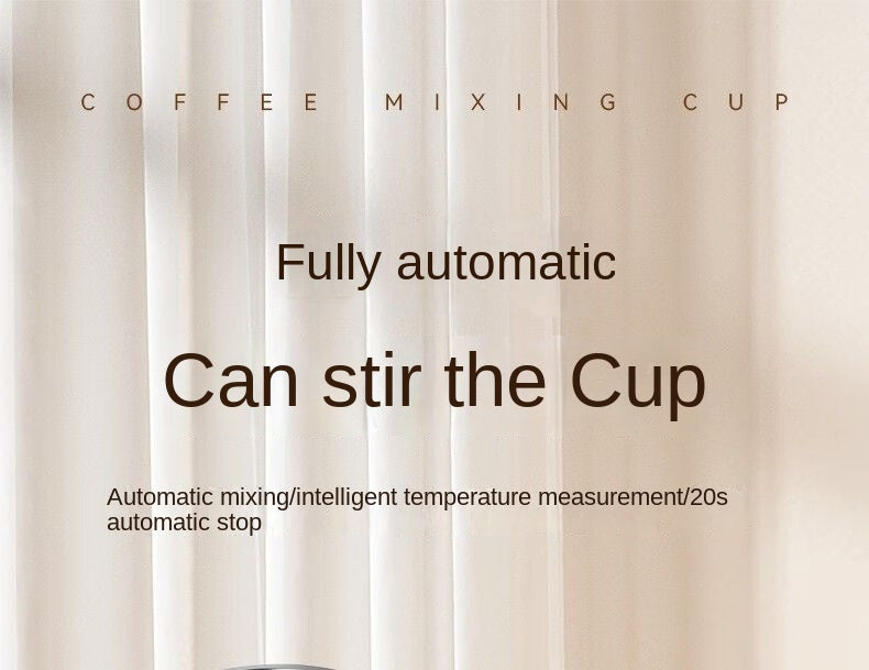 Auto-Stirring Coffee Cup – IP67 Waterproof, BPA-Free, Magnetic Mixing